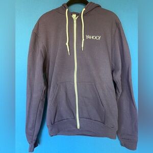 American Apparel Purple Yahoo Zip Up Hoodie
